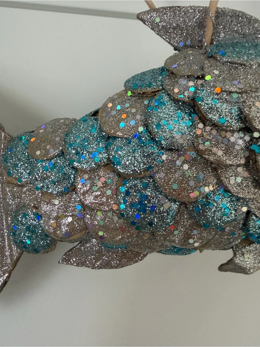 Coastal Glitter Fish Ornament